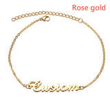 Personalized Creative Stainless Steel Custom Cut Name Bracelet - Things and what not