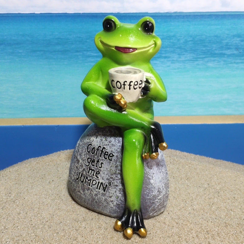 Frog Statue Figurine Garden - Things and what not