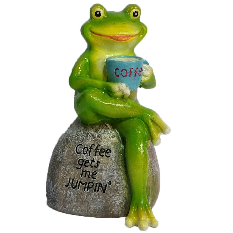 Frog Statue Figurine Garden - Things and what not