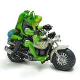Resin Crafts Two Frogs Riding A Motorcycle - Things and what not