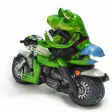 Resin Crafts Two Frogs Riding A Motorcycle - Things and what not
