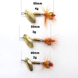 1PCS Fishing Lures Wobbler Trout Spoon Metal Spinners