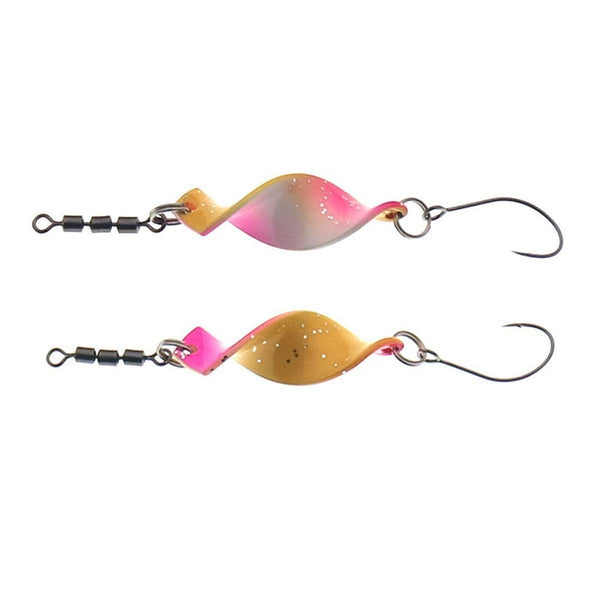 Twisted Metal Trout Fishing Spoon Lures Jigging Baits