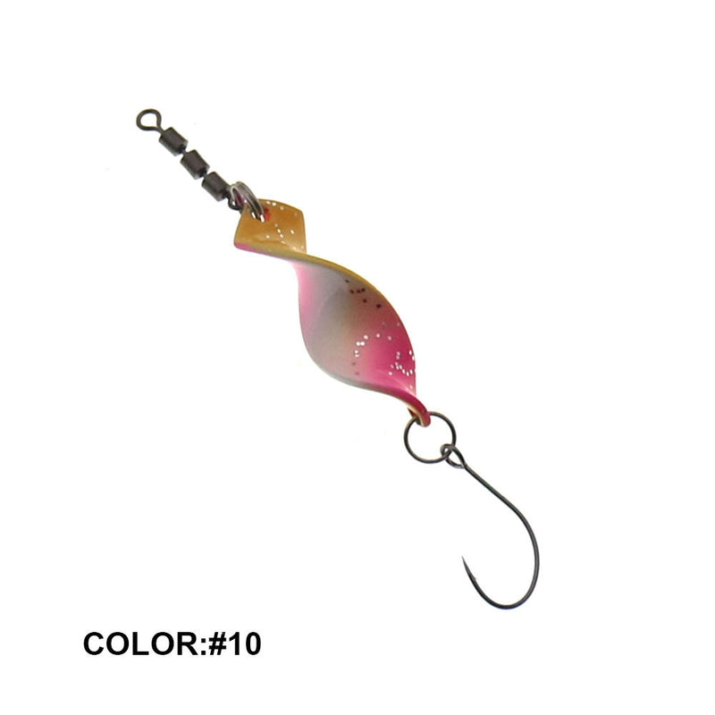 Twisted Metal Trout Fishing Spoon Lures Jigging Baits