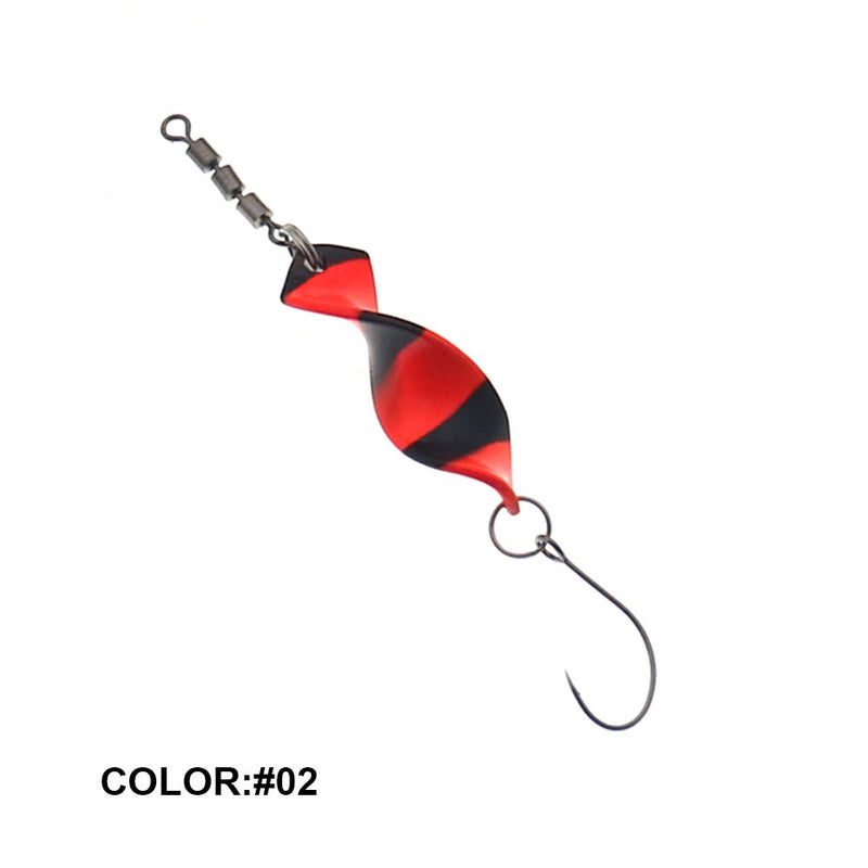 Twisted Metal Trout Fishing Spoon Lures Jigging Baits