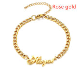 Personalized Creative Stainless Steel Custom Cut Name Bracelet - Things and what not