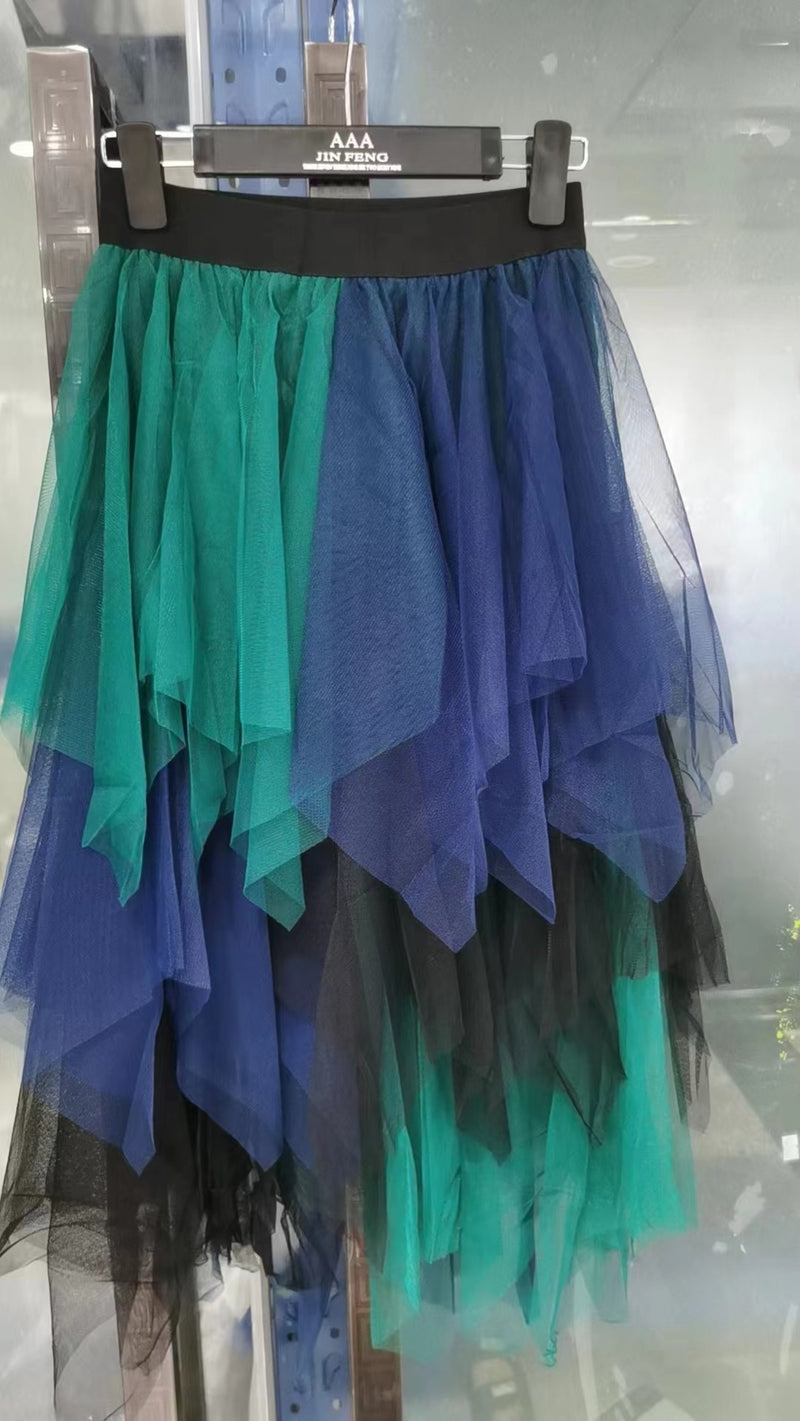 Fashion Irregular With Personality Tulle Skirt Women - Things and what not