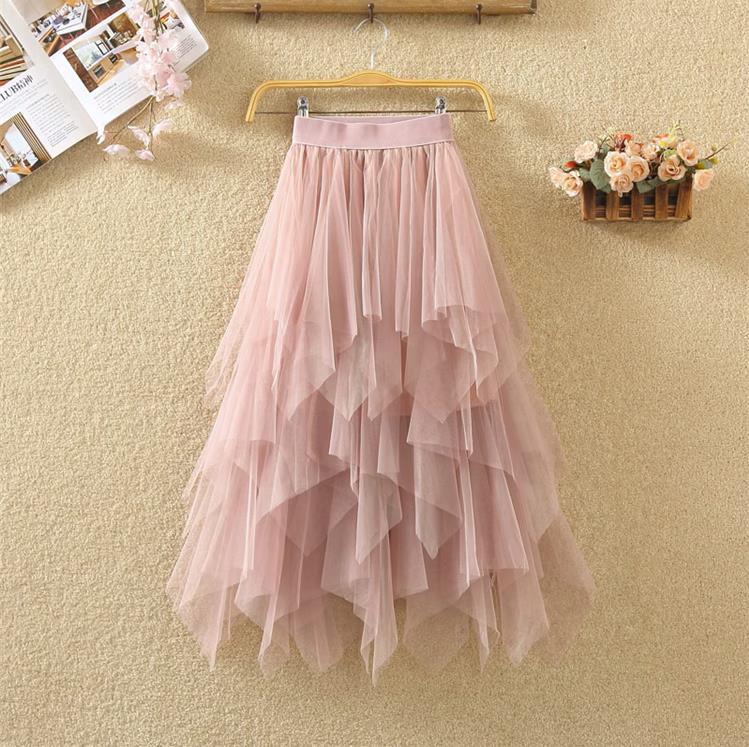 Fashion Irregular With Personality Tulle Skirt Women - Things and what not