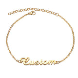 Personalized Creative Stainless Steel Custom Cut Name Bracelet - Things and what not