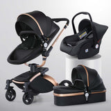 High Landscape Baby Stroller 360-degree Rotation 3-in-1 Basket Foldable - Things and what not