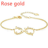 Personalized Creative Stainless Steel Custom Cut Name Bracelet - Things and what not
