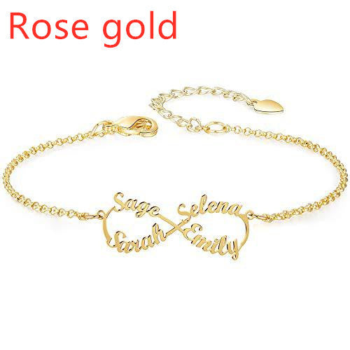 Personalized Creative Stainless Steel Custom Cut Name Bracelet - Things and what not