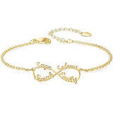 Personalized Creative Stainless Steel Custom Cut Name Bracelet - Things and what not