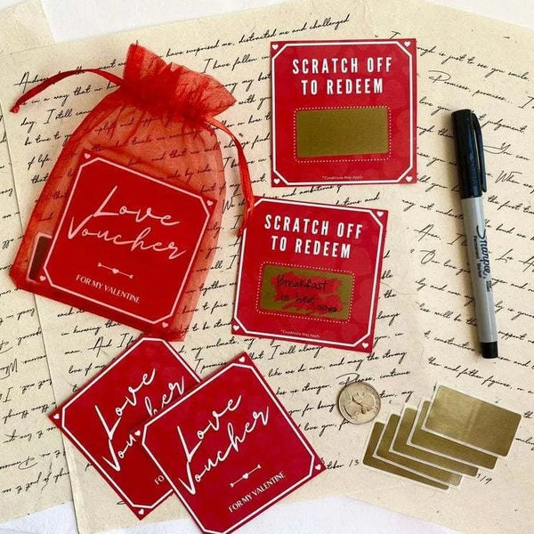 Love Scratch-off Custom DYI Gift 2024 Valentine's Day Scratch-off - Things and what not