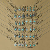Fashion Turquoise Long Pendant Ear Rings Suit - Things and what not