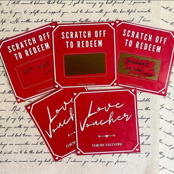 Love Scratch-off Custom DYI Gift 2024 Valentine's Day Scratch-off - Things and what not