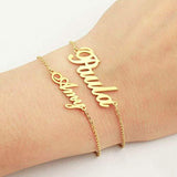 Personalized Creative Stainless Steel Custom Cut Name Bracelet - Things and what not
