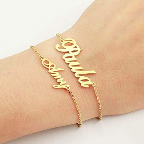 Personalized Creative Stainless Steel Custom Cut Name Bracelet - Things and what not