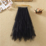 Fashion Irregular With Personality Tulle Skirt Women - Things and what not