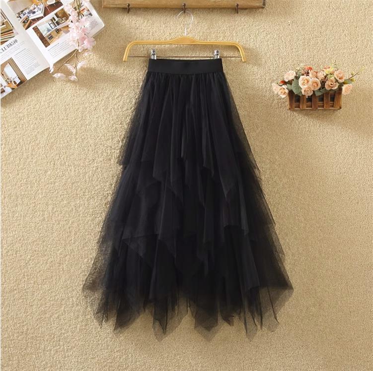 Fashion Irregular With Personality Tulle Skirt Women - Things and what not