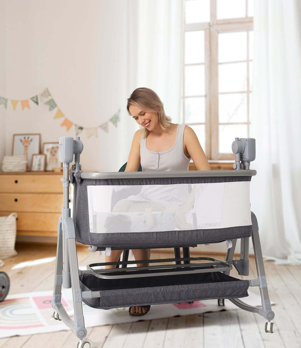 Baby Multi-functional Electric Shaker Rocking Chair, Newborn Intelligent Coaxing Baby, Bedside Bed, Bass Basket - Things and what not