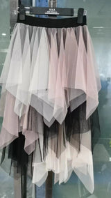 Fashion Irregular With Personality Tulle Skirt Women - Things and what not