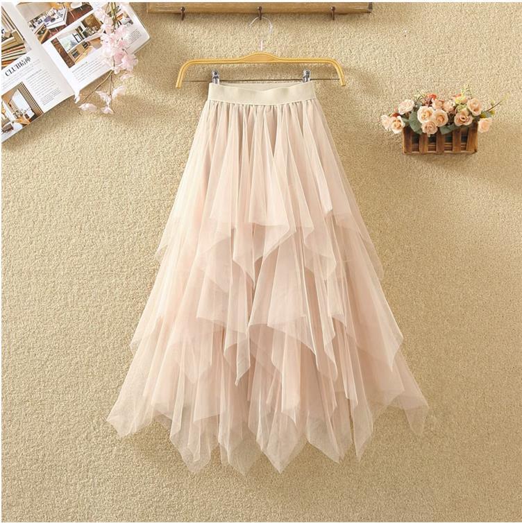 Fashion Irregular With Personality Tulle Skirt Women - Things and what not