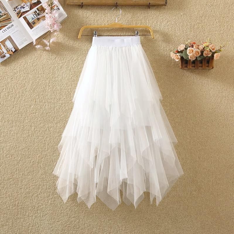 Fashion Irregular With Personality Tulle Skirt Women - Things and what not