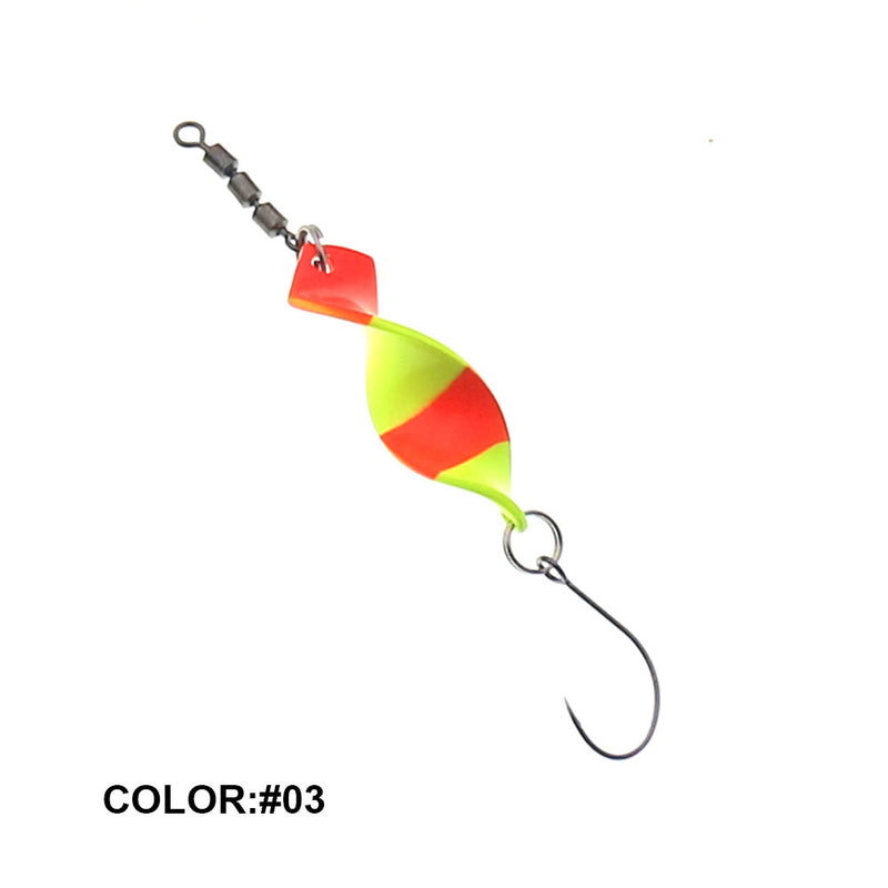 Twisted Metal Trout Fishing Spoon Lures Jigging Baits