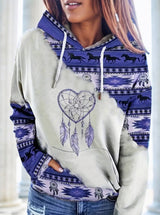 Ladies' Printed Long-sleeved Top